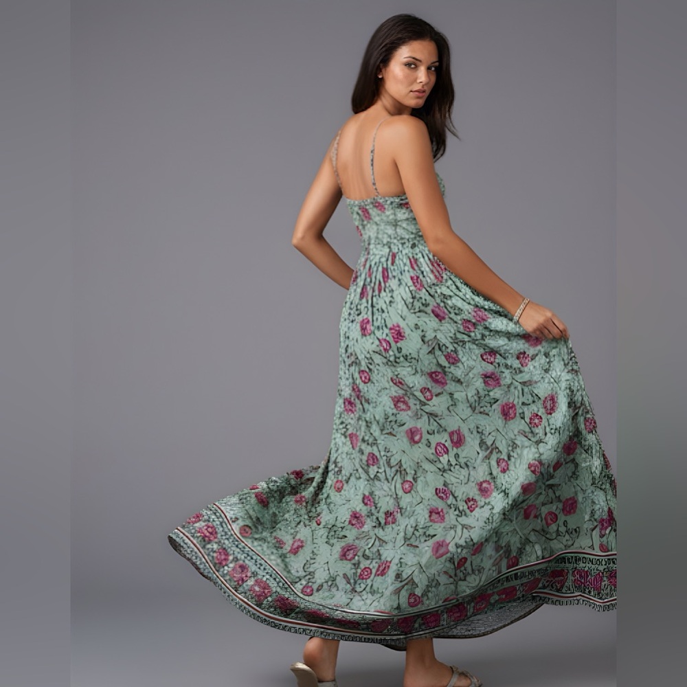 Boho Floral Print Cami Dress - Picture 6 of 14
